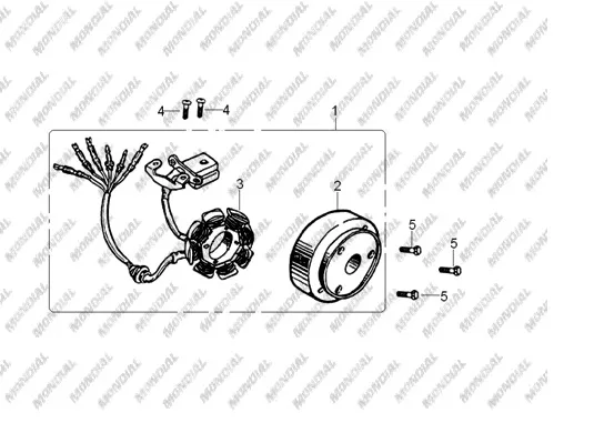 MONDIAL MD200 JACKAL STATOR