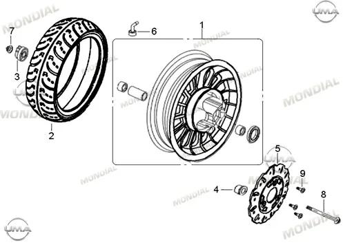 MONDIAL VIRAGO 50 BURC 11.5X19.5X15