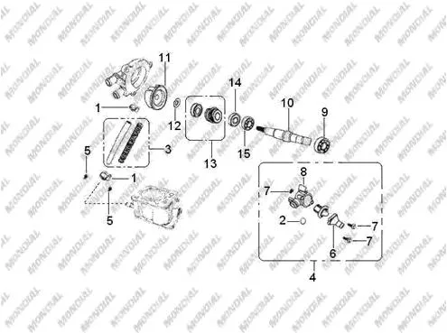 MONDIAL MD200 JACKAL SOL ARKA SINYAL KOMPLE