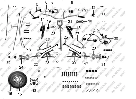 MONDIAL SAFARI LION ROT MILI KOMPLE