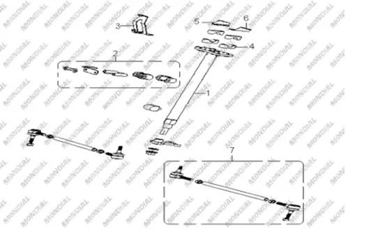 MONDIAL TERRALANDER 500 GOSTERGE PANELI BAGLANTI BRAKETI SAG