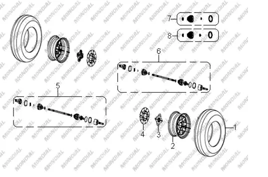 MONDIAL TERRALANDER 500 DIS LASTIK (25X8-12) (TUBELESS)