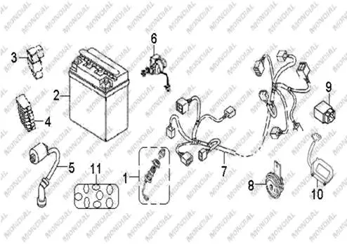 MONDIAL TERRALENDER 200 ELEKTRIK TESISATI KOMPLE