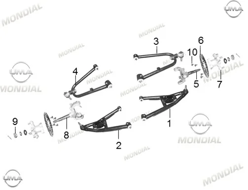 MONDIAL TERRATRACK 200 GIDON MILI BAGLANTI CONTASI