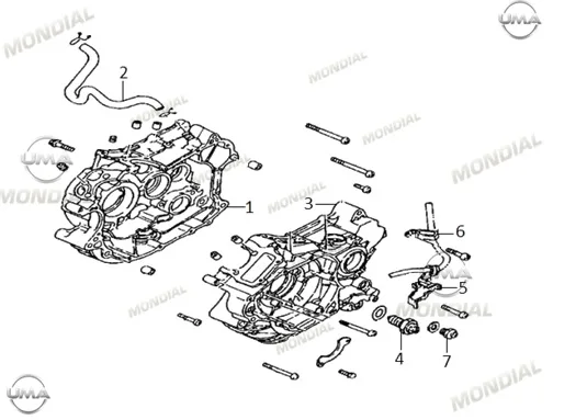 MONDIAL 250 NEVADA KRANK KUTUSU SOL