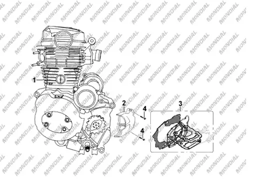 MONDIAL 150 UT KRANK KUTUSU SOL ARKA KAPAK