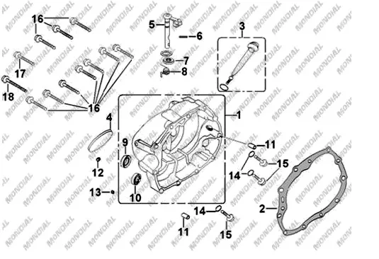 MONDIAL 150 UT SAG DEKORATIF KAPAK