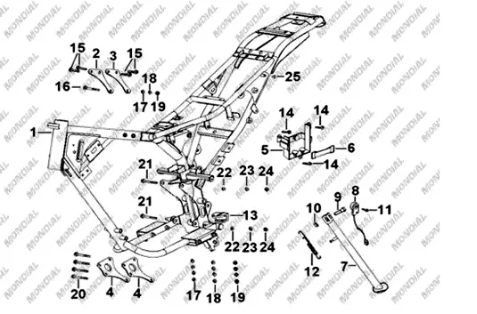 MONDIAL 150 UT MOTOR DESTEK TAKOZU