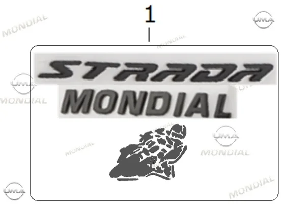 MONDIAL STRADA ETIKET SETI