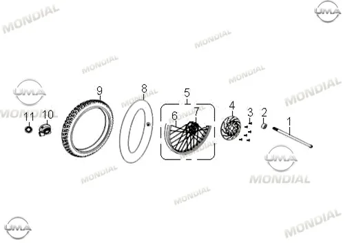 MONDIAL 150 UT IC LASTIK (2.75-21)