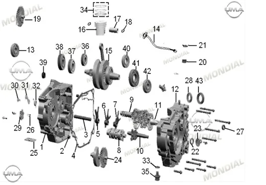 MONDIAL X-TREME ENDURO 250 _15 VITES MUSURU BRAKETI
