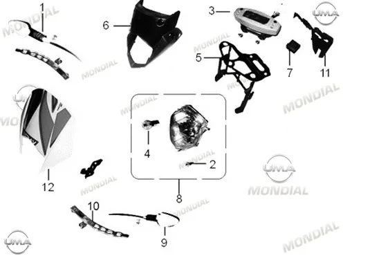 MONDIAL X-TREME ENDURO 250 _15 ON SAG SINYAL KOMPLE