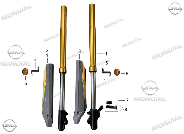 MONDIAL X-TREME MAX 150 ON FREN HIDROLIK HORTUM BAGLANTI BRAKETI