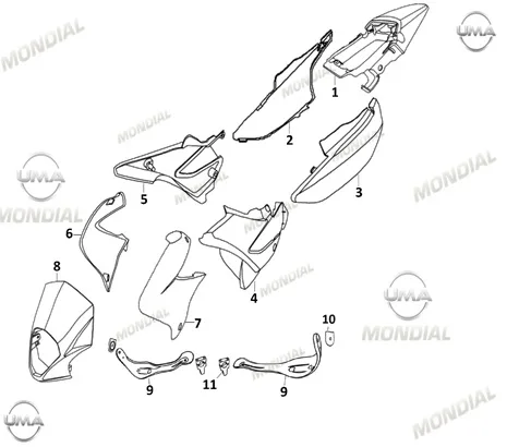 MONDIAL X-TREME MAX 200 FAR MUHAFAZASI (BEYAZ)