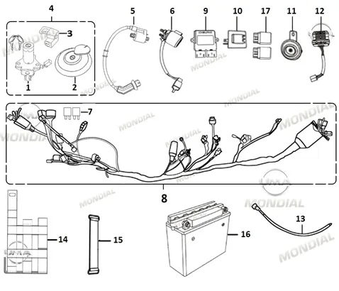 MONDIAL X-TREME MAXX 200 i ECU
