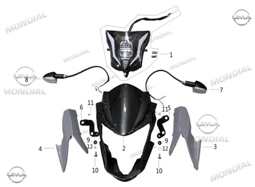 MONDIAL X-TREME MAXX 250 I (E5+) ON SINYAL BAGLANTI BRAKETI SAG