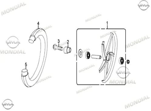 MONDIAL 100 HYENA DIS LASTIK (2.25-17) (TUBE)