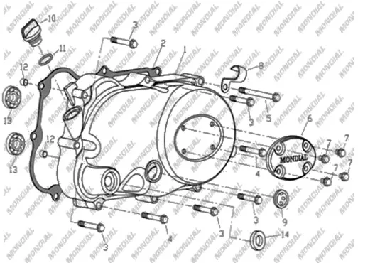 MONDIAL 100 KM KRANK KUTUSU DEKORATIF KAPAK