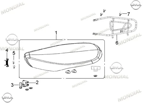 MONDIAL 100 MFH _10 CIVATA ST4.8X20 (DIN 7981)