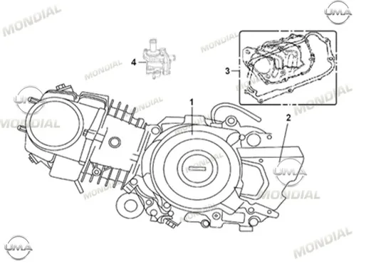 MONDIAL 100 MFH _15 KRANK KUTUSU SOL ARKA KAPAK