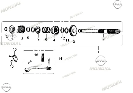 MONDIAL 100 SFC EXCULISIVE MARS PEDALI