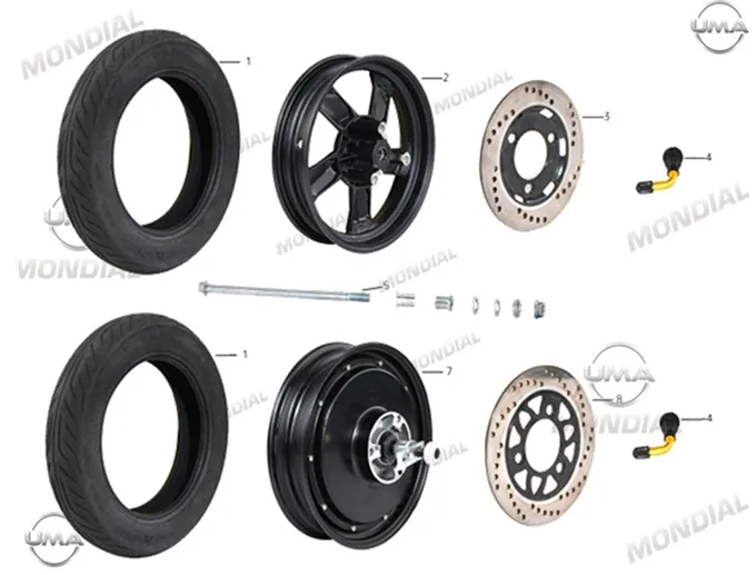 MONDIAL ARDOUR DIS LASTIK (90/90-12) (TUBELESS)