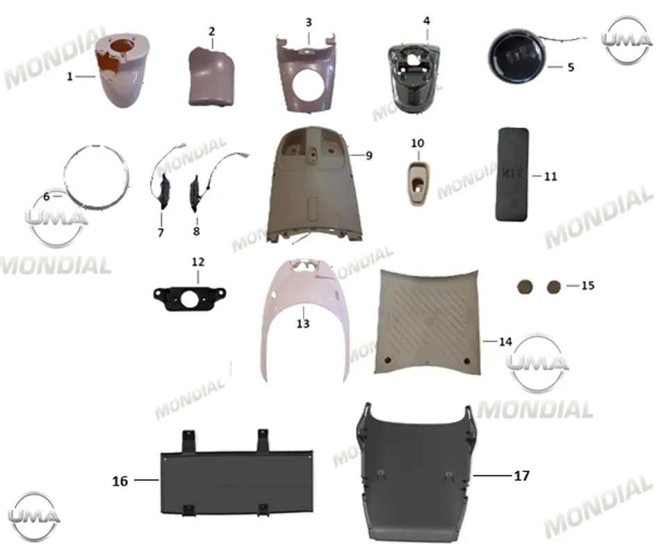 MONDIAL BELLA KASK ASKISI (KREM)