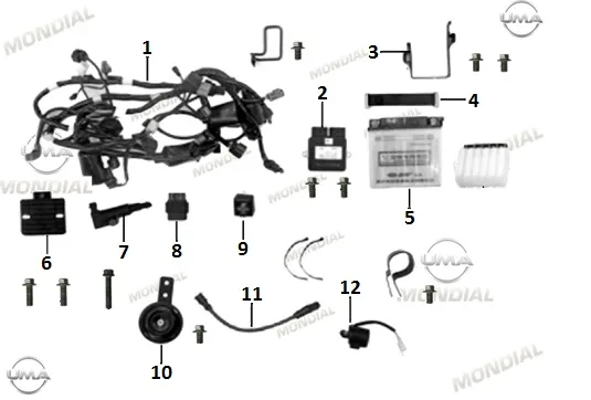 MONDIAL RX1 ATESLEME BOBIN KABLOSU