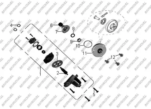 MONDIAL RX3 İ EVO 250 ABS_18 KRANK KUTUSU SAG