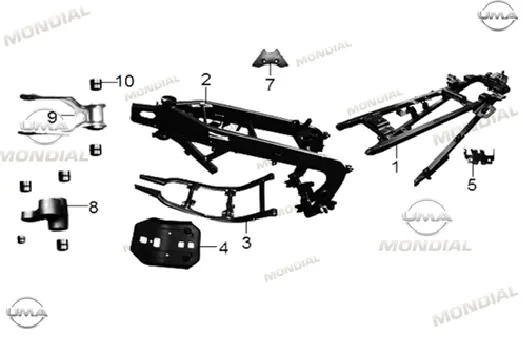 MONDIAL RX3 İ EVO 250 ABS_18 SASI (RX3I Evo)