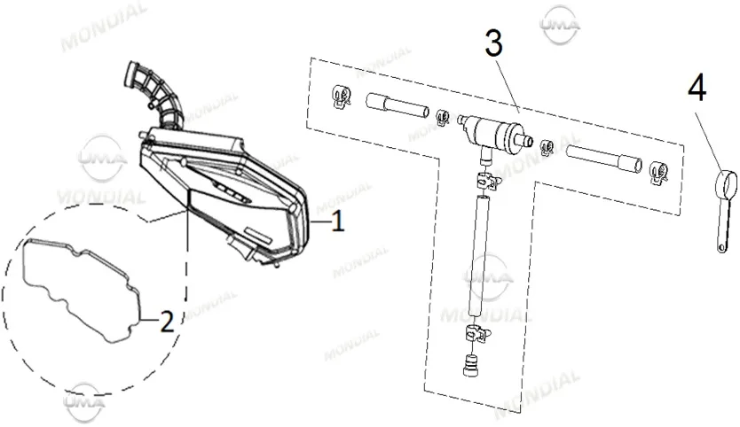 MONDIAL RESSIVO 250 HAVA FILTRESI KOMPLE