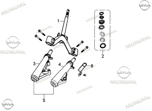 MONDIAL 100 NT TURKUAZ ON AMORTISOR TAKIMI