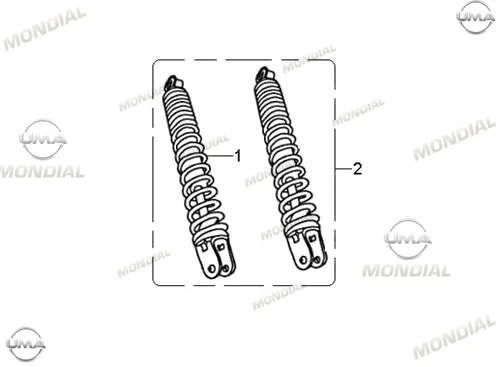 MONDIAL 100 NT TURKUAZ ARKA AMORTISOR
