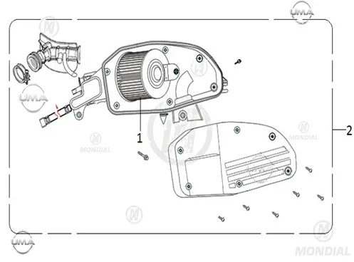 MONDIAL 100 RITMICA HAVA FILTRESI KOMPLE