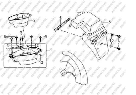 MONDIAL 125 MT ARKA CAMURLUK
