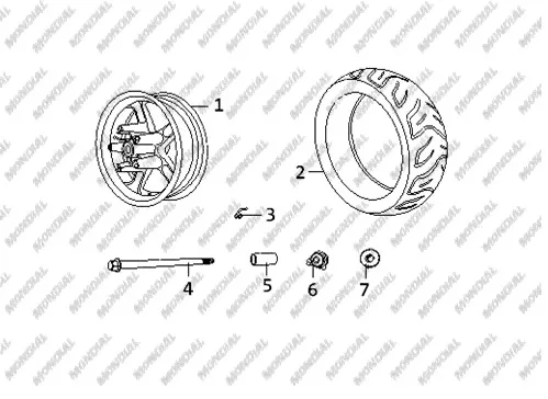 MONDIAL 125 Mash I DIS LASTIK (130/60-13) (TUBELESS)