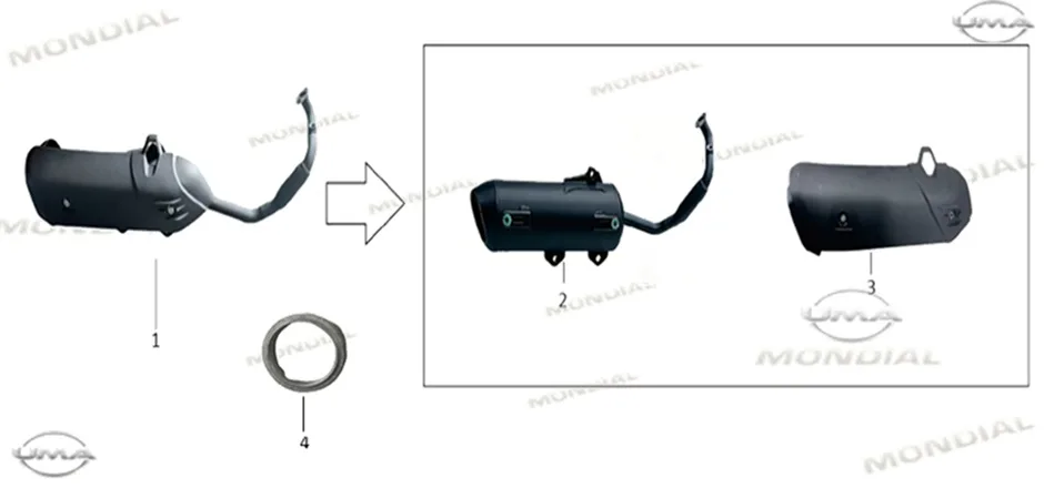 MONDIAL 125 VELOMAX EGZOZ BOGAZ CONTASI