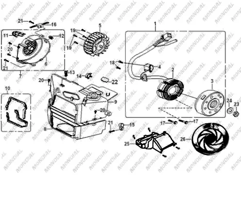 MONDIAL 125 ZN GOGUS KAPAK