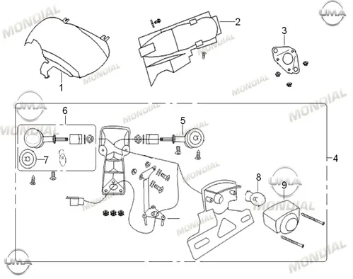 MONDIAL 125 ZNU I ARKA CAMURLUK