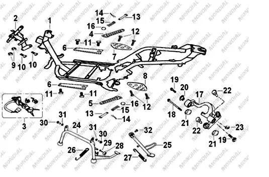 MONDIAL 125-150 RR SASI (125.150RR)