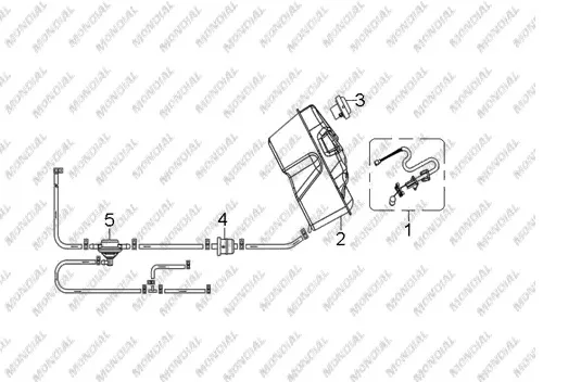 MONDIAL 150 GOMAX BENZIN DEPOSU