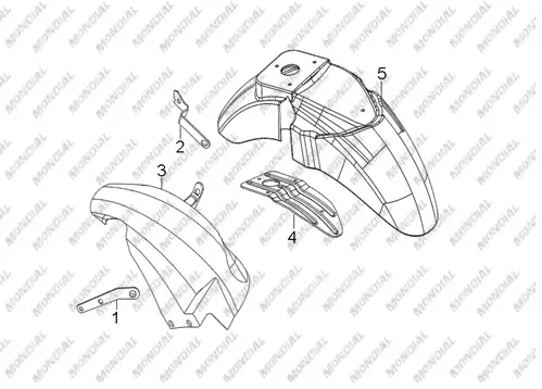 MONDIAL 150 GOMAX ARKA CAMURLUK BAGLANTI BRAKETI SAG