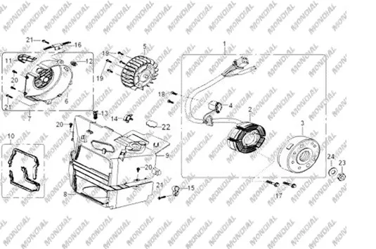 MONDIAL 150 HS UST KORUYUCU KAPAK