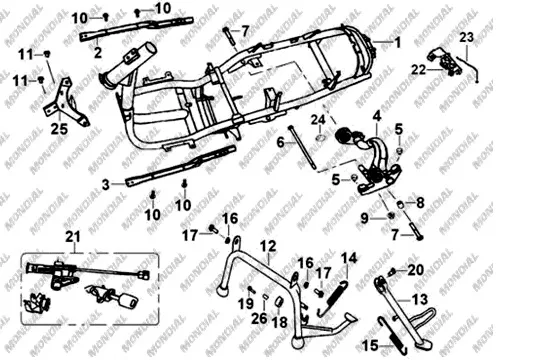 MONDIAL 150 HS MOTOR DESTEK
