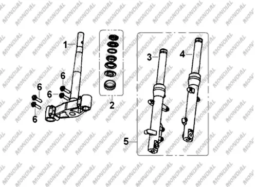 MONDIAL 150 HS CIVATA M10X1.25X40 (DIN 6921)