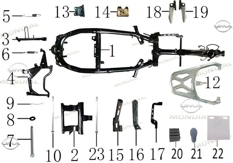MONDIAL LAVINIA 125 ARKA PORT BAGAJ