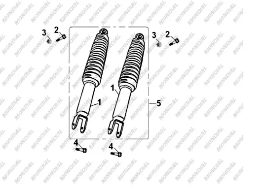 MONDIAL 150 RE ARKA AMORTISOR TAKIMI