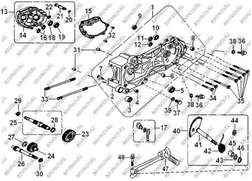 MONDIAL LAVINIA 125 FLANSLI KILITLI SOMUN M16X1.5
