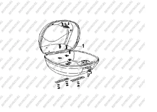 MONDIAL 150 ZC ARKA CANTA (TURUNCU)