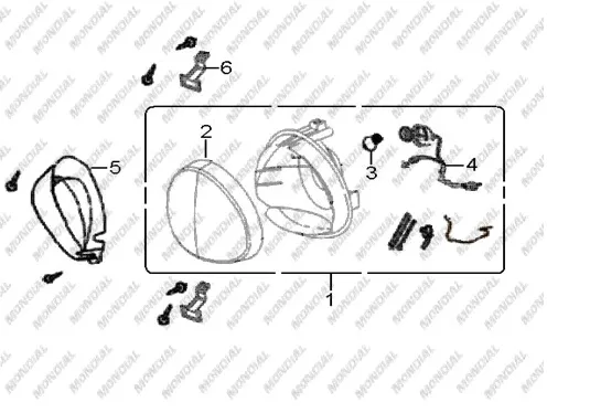 MONDIAL 150 ZNX FAR BAGLANTI BRAKETI
